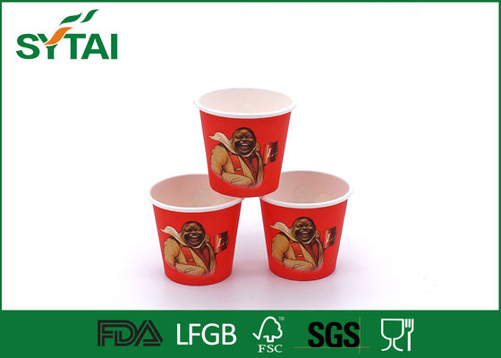 Κίνα Εικόνες χαρακτήρα 2,5 τυπωμένο OZ κόκκινο φλυτζάνι εγγράφου με το έγγραφο βαθμού τροφίμων προμηθευτής