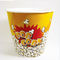 Αντικολλητικό και αδιάβροχο χαρτί Popcorn Εμπορευματοκιβώτια 64 ουγκιές Popcorn κουβά προμηθευτής